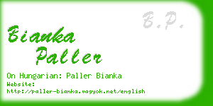 bianka paller business card